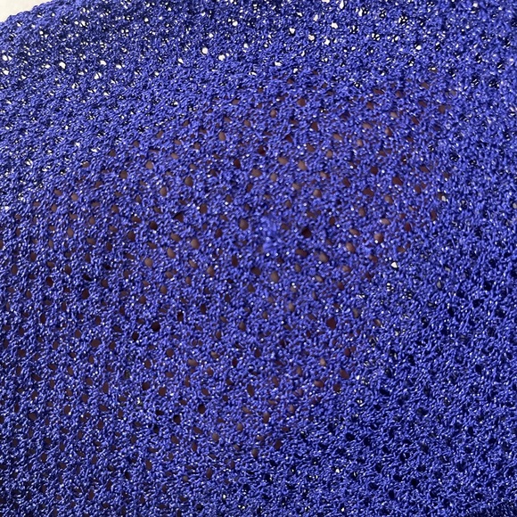 M Missoni Women’s Knit Blue Button Down Cardigan Size 46 - Picture 3 of 7